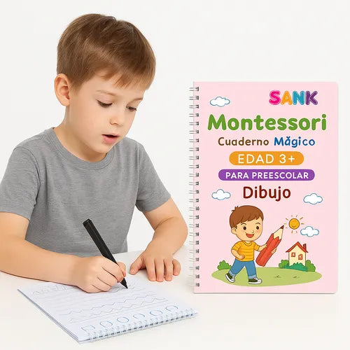 LIBRO CALIGRAFIA  ESP MONTESSORI SET X4