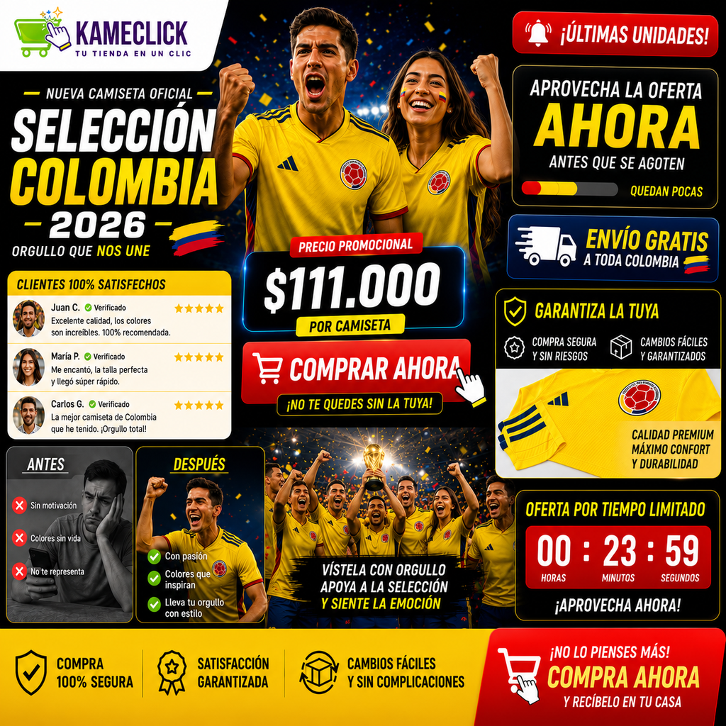 Camiseta Selección Colombia 2026